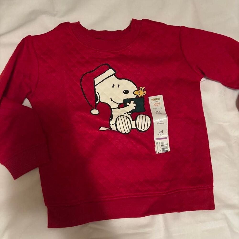Peanuts Red and Pink Sweatshirt